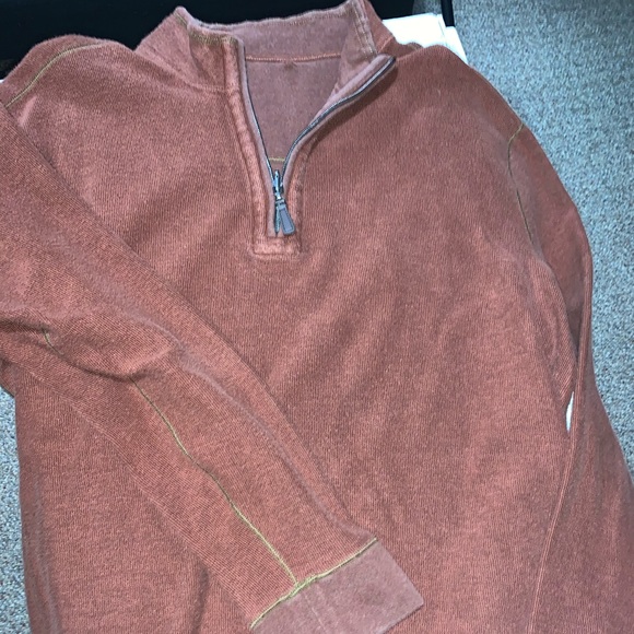 Burnt Orange 3/4 zip sweater - Picture 1 of 1